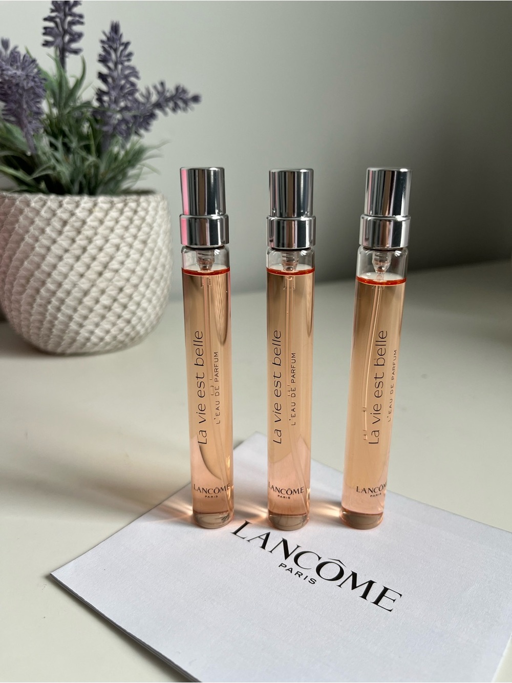 New Lancôme La Vie Est Belle spray perfume 10ml*3